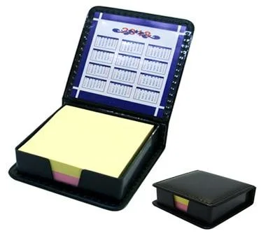 가죽케이스포스트잇  점착메모함  정사각형