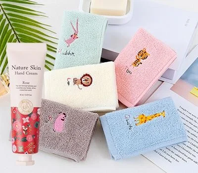 휴대용 애니멀 면 행주 타올 핸드크림 2종 세트