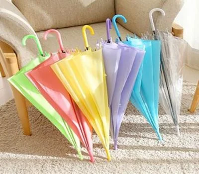 파스텔반투명우산 투명비닐우산 어른아이우산