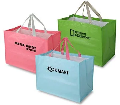 특대형 파스텔 타포린 마트가방 530×300×380mm