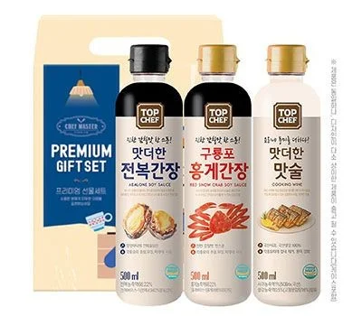 전복간장 홍게간장 맛술 3종선물세트