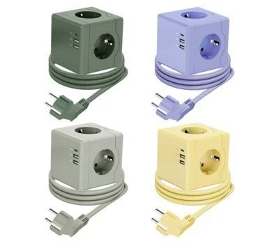 4구 고속충전 큐브 고용량 멀티탭